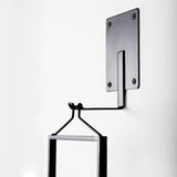Avram 5.9L x 7.1W x 24.0H Black Metal Frame and Wood Hanging Candle Holder from Mercana - Luna Furniture