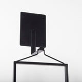 Avram 5.9L x 7.1W x 24.0H Black Metal Frame and Wood Hanging Candle Holder from Mercana - Luna Furniture