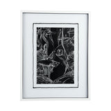 Fish Black by Mercana Studio a Hand Embellished Textured Framed Art Print Matted under Glass from Mercana - Luna Furniture