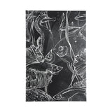 Fish Black I by Ariana a Hand Embellished Textured Canvas from Mercana - Luna Furniture