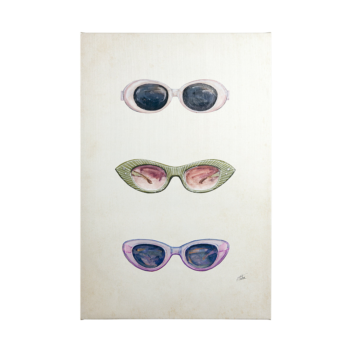 Sunglass Collection I by NaTar a Hand Embellished Textured Canvas from Mercana - Luna Furniture