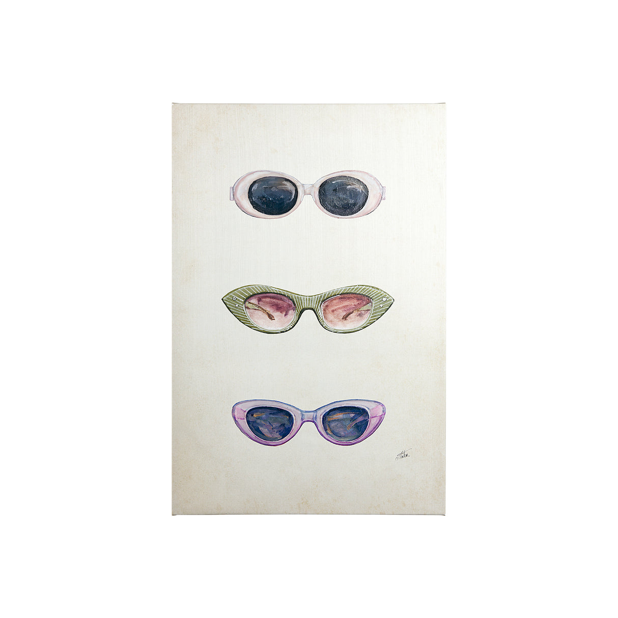Sunglass Collection I by NaTar a Hand Embellished Textured Canvas from Mercana - Luna Furniture