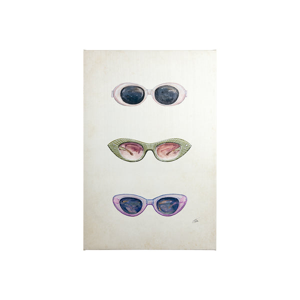 Sunglass Collection I by NaTar a Hand Embellished Textured Canvas