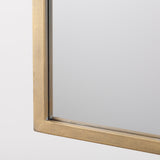 Giovanna 23.6L x 1.2W x 48.8H Gold Metal Frame Rounded Arch Vanity Mirror from Mercana - Luna Furniture