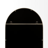 Giovanna 23.6L x 1.2W x 48.8H Gold Metal Frame Rounded Arch Vanity Mirror from Mercana - Luna Furniture