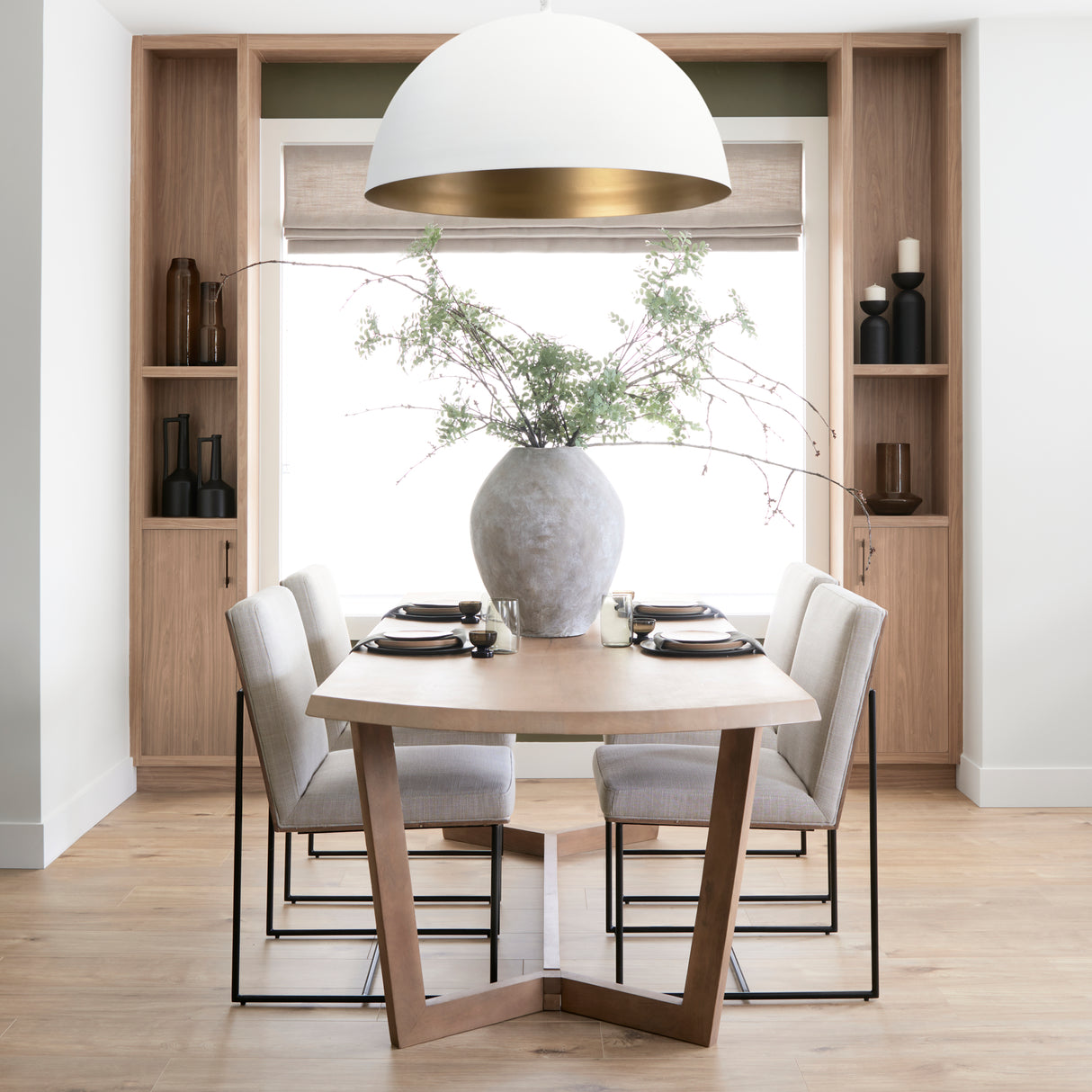 Gobi 19.75L x 20H Small Tan Ceramic Oval Vase from Mercana - Luna Furniture