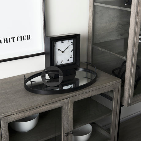 Cusco 6.0 L x 6.0 W x 6.0 H Black Iron Small Gunmetal Geometric Decorative Object from Mercana - Luna Furniture
