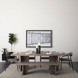 Langston Brown Faux-Leather Seat Black Iron Frame Dining Chair, Set of 2 from Mercana - Luna Furniture