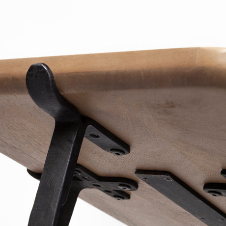 Helios II 60L x 14W x 29H Rectangular Brown Raised Edge Top Console Table from Mercana - Luna Furniture