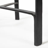 Helios III 20L x 24H Set of Two Round Brown Solid Wood Iron Base Nesting End/Side Tables from Mercana - Luna Furniture