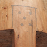 Asco 18"H Rustic Solid Reclaimed Wood Stool from Mercana - Luna Furniture