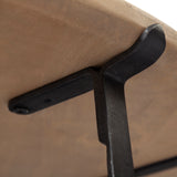 Helios (Set of 2) Brown Solid Wood Top Black Metal Base Nesting Coffee Tables from Mercana - Luna Furniture