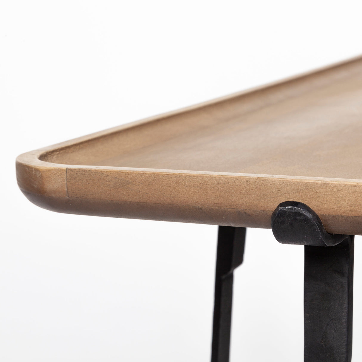Helios II 60L x 14W x 29H Rectangular Brown Raised Edge Top Console Table from Mercana - Luna Furniture