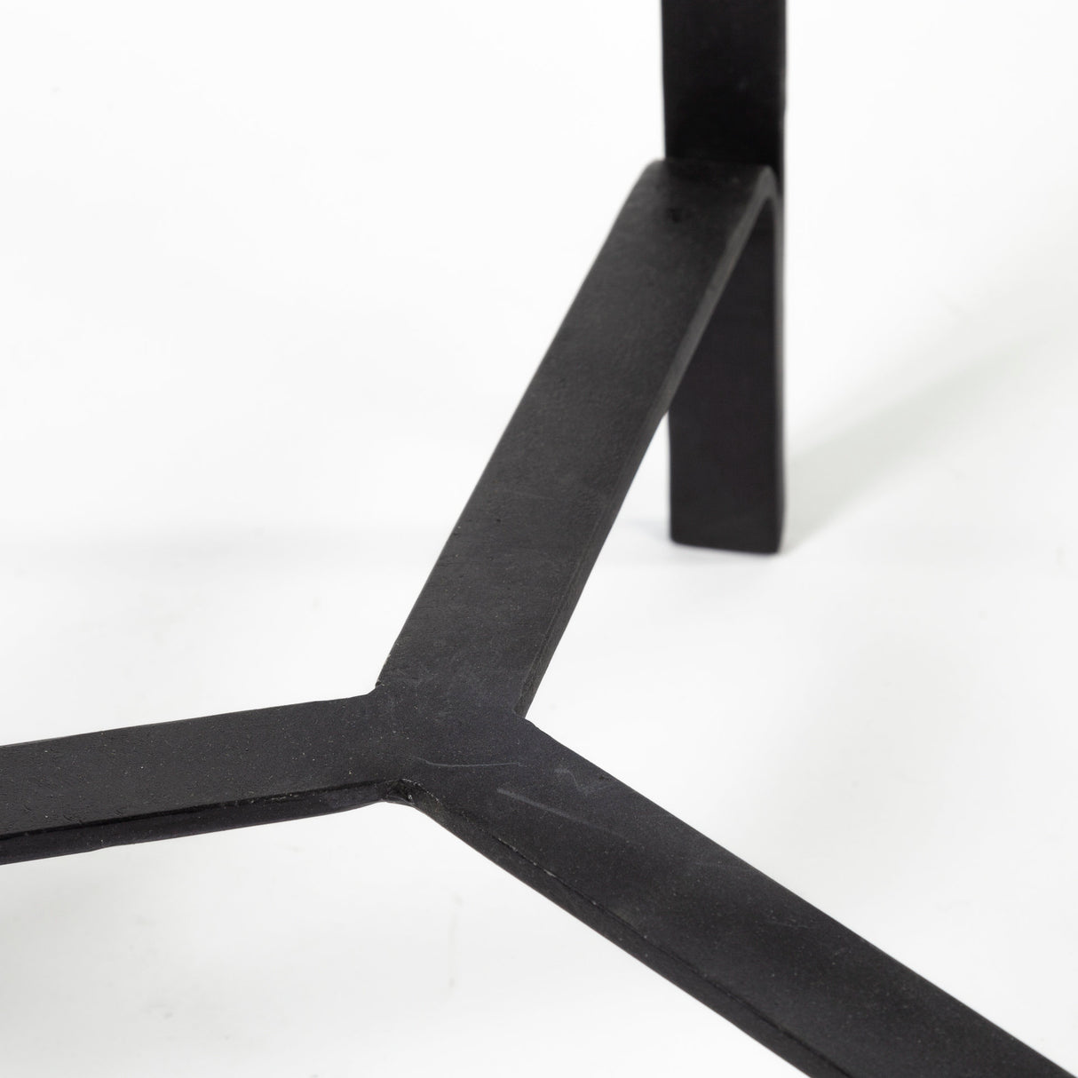 Helios III 20L x 24H Set of Two Round Brown Solid Wood Iron Base Nesting End/Side Tables from Mercana - Luna Furniture