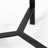 Helios III 20L x 24H Set of Two Round Brown Solid Wood Iron Base Nesting End/Side Tables from Mercana - Luna Furniture