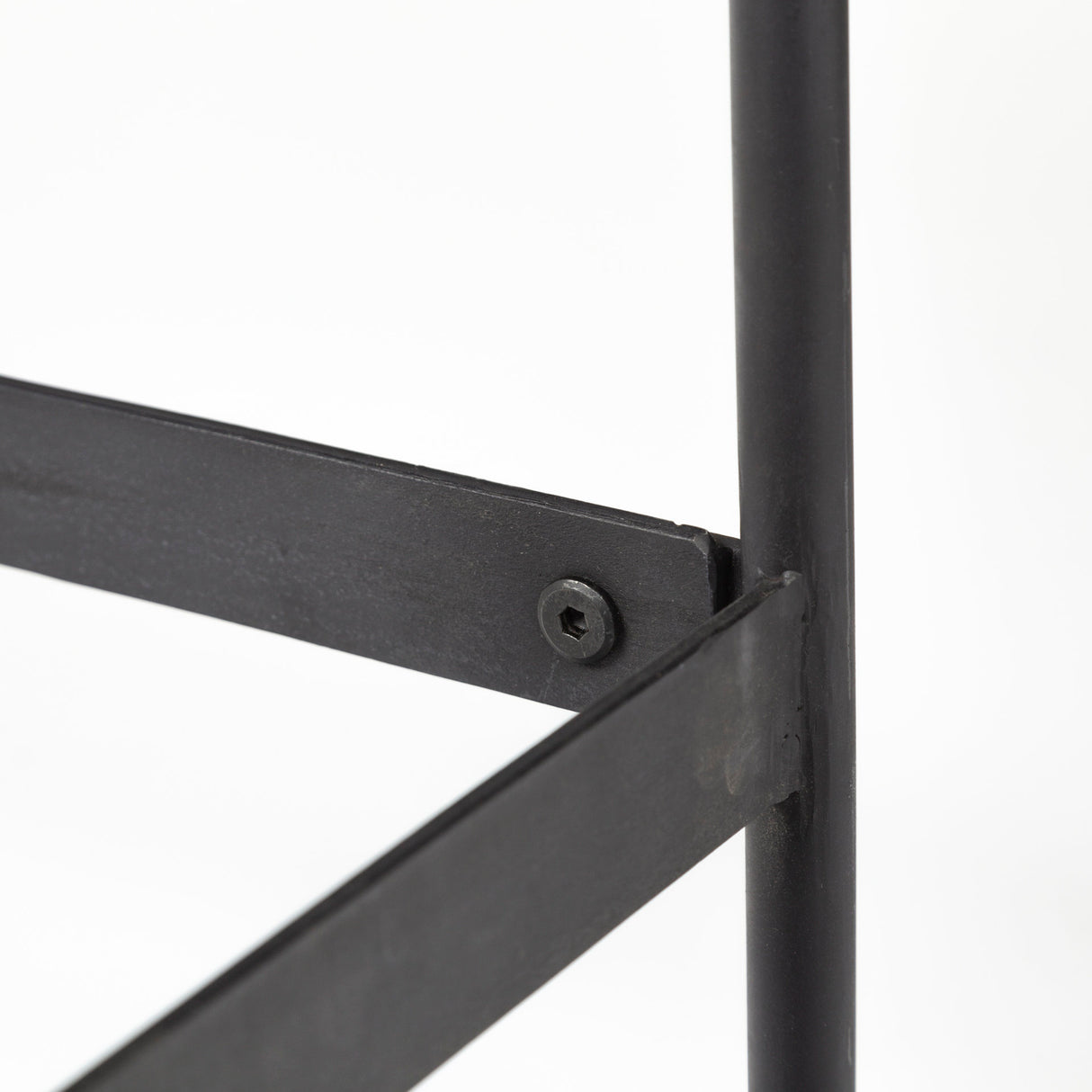 Glenn III 56L x 14W Dark Brown Wood w/ Black Iron Frame, 4 Drawer Console Table from Mercana - Luna Furniture