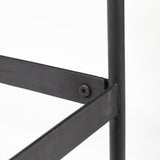 Glenn III 56L x 14W Dark Brown Wood w/ Black Iron Frame, 4 Drawer Console Table from Mercana - Luna Furniture