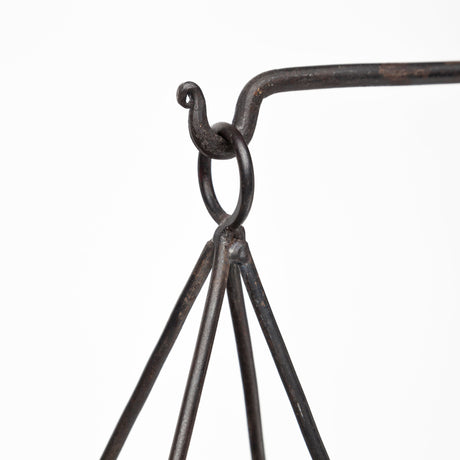 Adilah 16L x 10W Black Metal Vintage Inspired Weighing Scale from Mercana - Luna Furniture