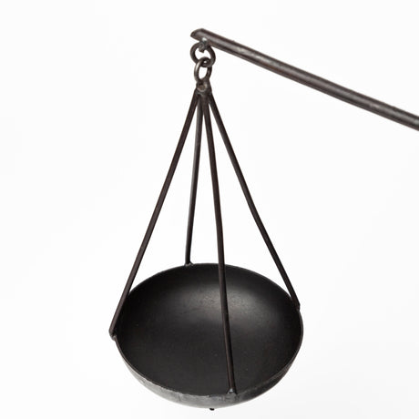 Ellis 10L x 4W Black Metal Vintage Inspired Weighing Scale from Mercana - Luna Furniture