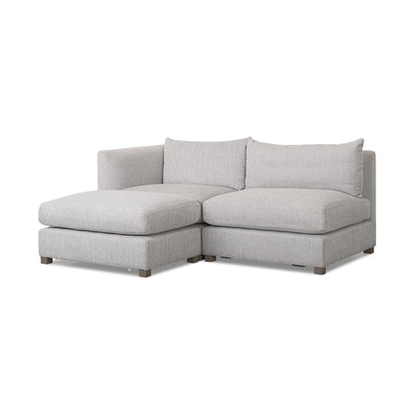 Valence 3 Piece Light Gray Modular Sofa Set (Included 1 Ottoman) from Mercana - Luna Furniture