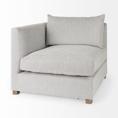 Valence 3 Piece Light Gray Modular Sofa Set (Included 1 Ottoman) from Mercana - Luna Furniture