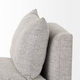 Valence 3 Piece (W/ 2 x Ottoman) Medium Gray Modular Sofa Set from Mercana - Luna Furniture