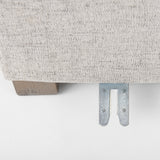 Valence 3 Piece (W/ 2 x Ottoman) Medium Gray Modular Sofa Set from Mercana - Luna Furniture