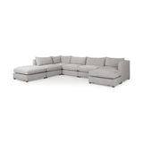 Valence 7 Medium Gray Modular Sofa Set (Included 2 x Ottoman)