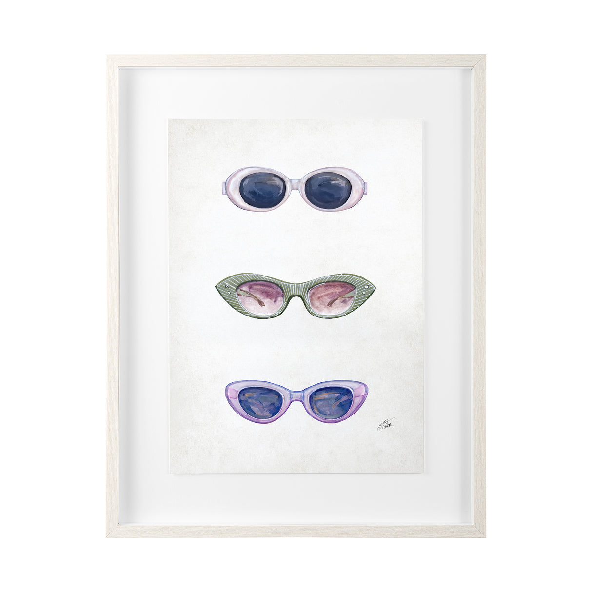 Sunglass Collection I by Mercana Studio Hand Embellished Textured Framed Art Print Matted under Glas from Mercana - Luna Furniture