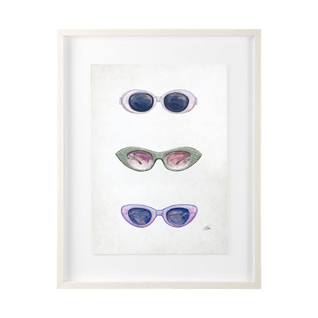 Sunglass Collection I by Mercana Studio Hand Embellished Textured Framed Art Print Matted under Glas from Mercana - Luna Furniture