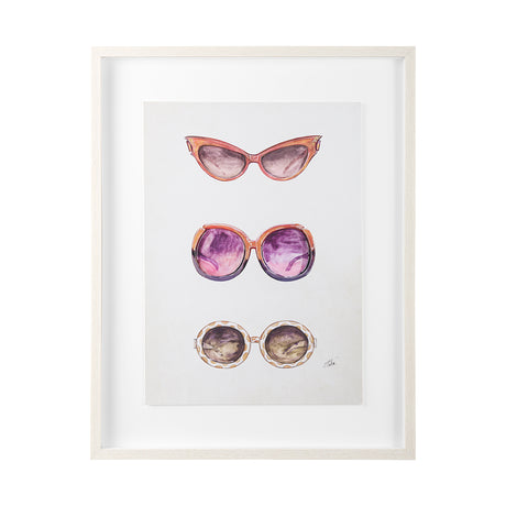 Sunglass Collection II by Mercana Studio Hand Embellished Framed Art Print Matted under Glass from Mercana - Luna Furniture