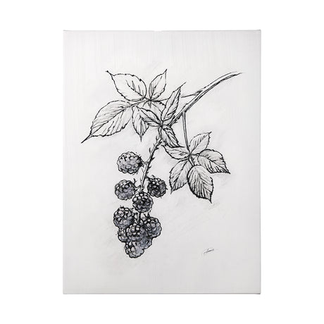 Wildberry Collection Blackberry by Ariana a Hand Embellished Textured Canvas from Mercana - Luna Furniture