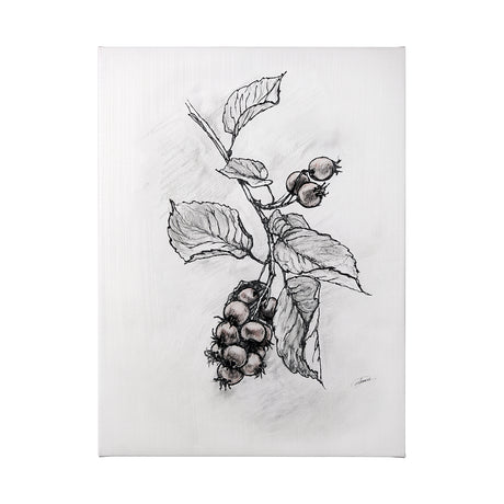 Wildberry Collection Saskatoonberry by Ariana a Hand Embellished Textured Canvas from Mercana - Luna Furniture