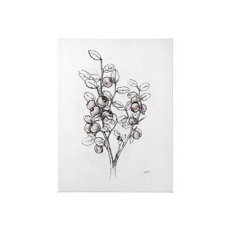 Wildberry Collection Hucklberry by Ariana a Hand Embellished Textured Canvas from Mercana - Luna Furniture
