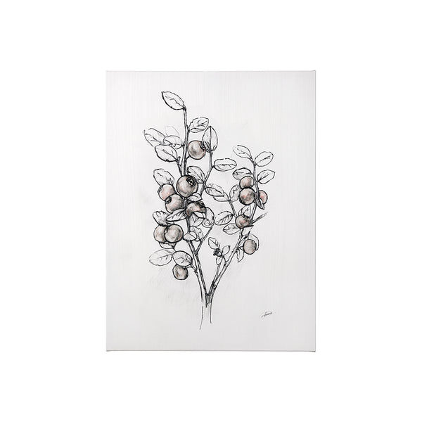 Wildberry Collection Hucklberry by Ariana a Hand Embellished Textured Canvas