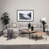 Valence 3 Piece (W/ 2 x Ottoman) Medium Gray Modular Sofa Set from Mercana - Luna Furniture