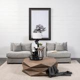 Valence 3 Piece (W/ 2 x Ottoman) Medium Gray Modular Sofa Set from Mercana - Luna Furniture