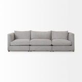 Valence 3 Piece Medium Gray Modular Sofa Set