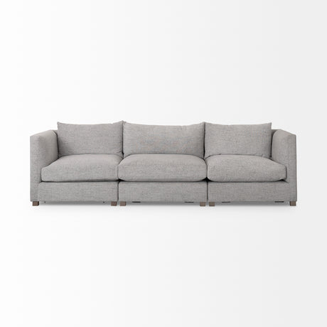 Valence 3 Piece Medium Gray Modular Sofa Set from Mercana - Luna Furniture