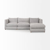 Valence 4 Piece Medium Gray Modular Sofa Set (Included 1 Ottoman)