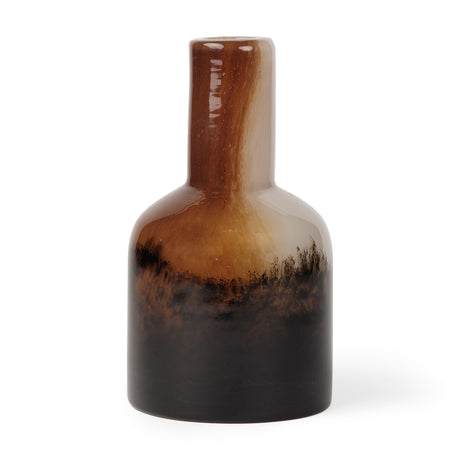 Marans Short Amber Multi-Color Glass Vase from Mercana - Luna Furniture