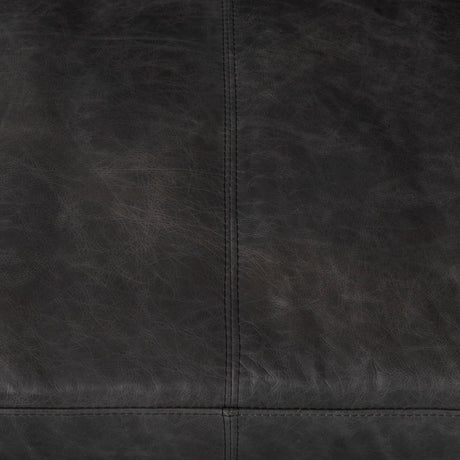 Cochrane 82L x 33W x 32.3 Black Leather Three Seater Sofa from Mercana - Luna Furniture