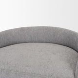 Hollyfield II Gray Fabric Seat W/ Gray Metal Base Bar Stool from Mercana - Luna Furniture