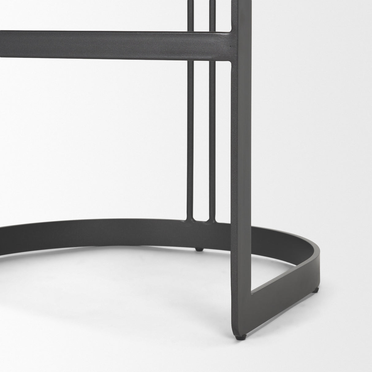 Hollyfield II Gray Fabric Seat W/ Gray Metal Base Bar Stool from Mercana - Luna Furniture
