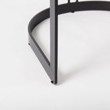 Hollyfield II Gray Fabric Seat W/ Gray Metal Base Bar Stool from Mercana - Luna Furniture