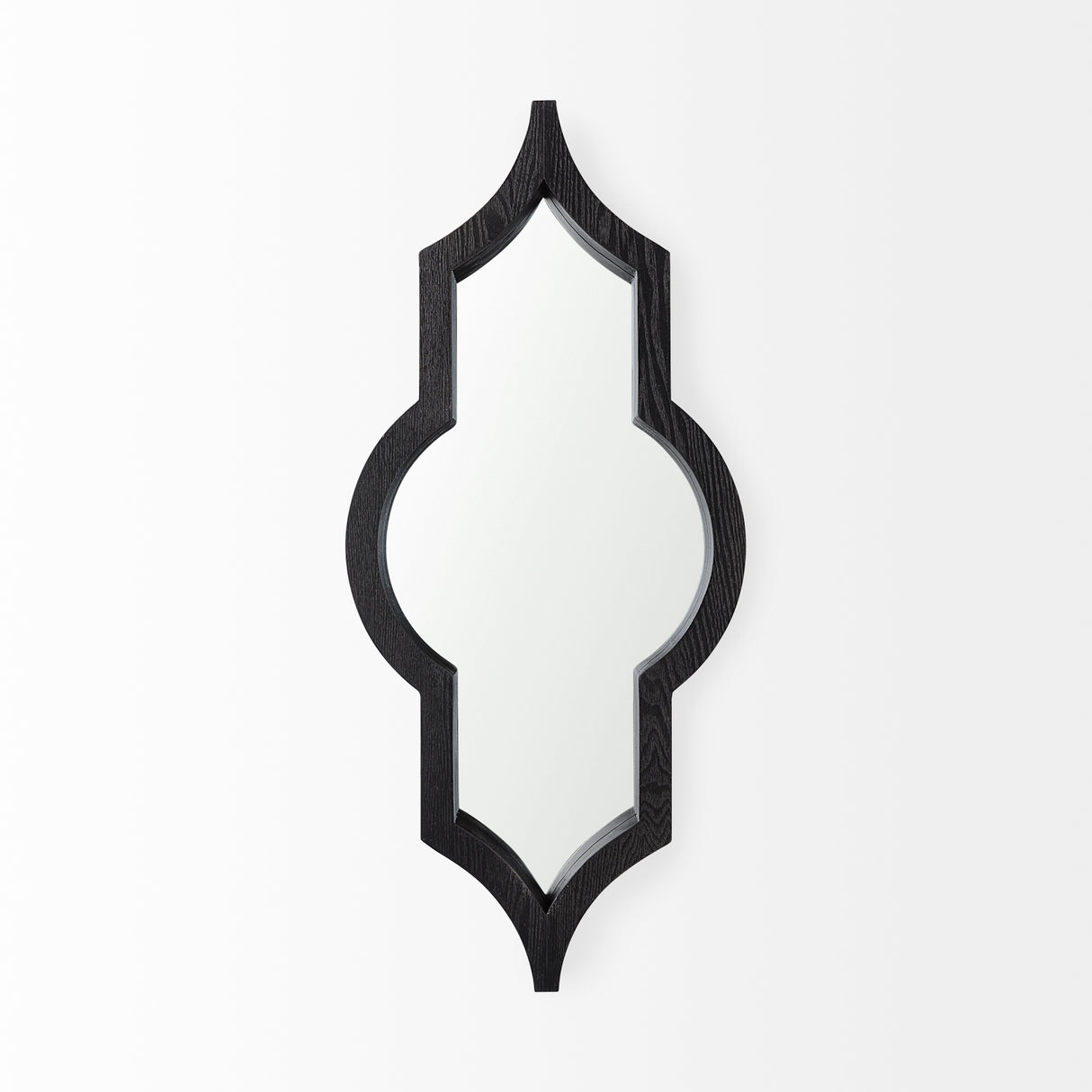 Tamanar 15.0 x 3.0 x 34.1 Black Wood Frame Wall Mirror from Mercana - Luna Furniture