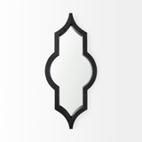 Tamanar 15.0 x 3.0 x 34.1 Black Wood Frame Wall Mirror from Mercana - Luna Furniture
