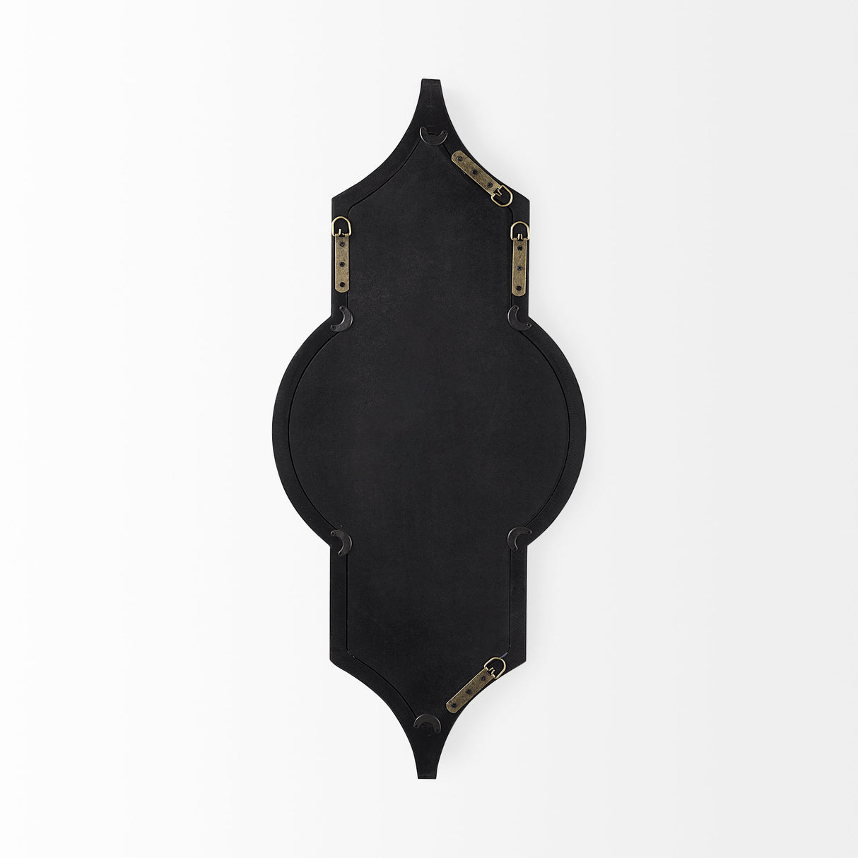 Tamanar 15.0 x 3.0 x 34.1 Black Wood Frame Wall Mirror from Mercana - Luna Furniture