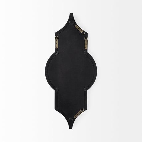 Tamanar 15.0 x 3.0 x 34.1 Black Wood Frame Wall Mirror from Mercana - Luna Furniture