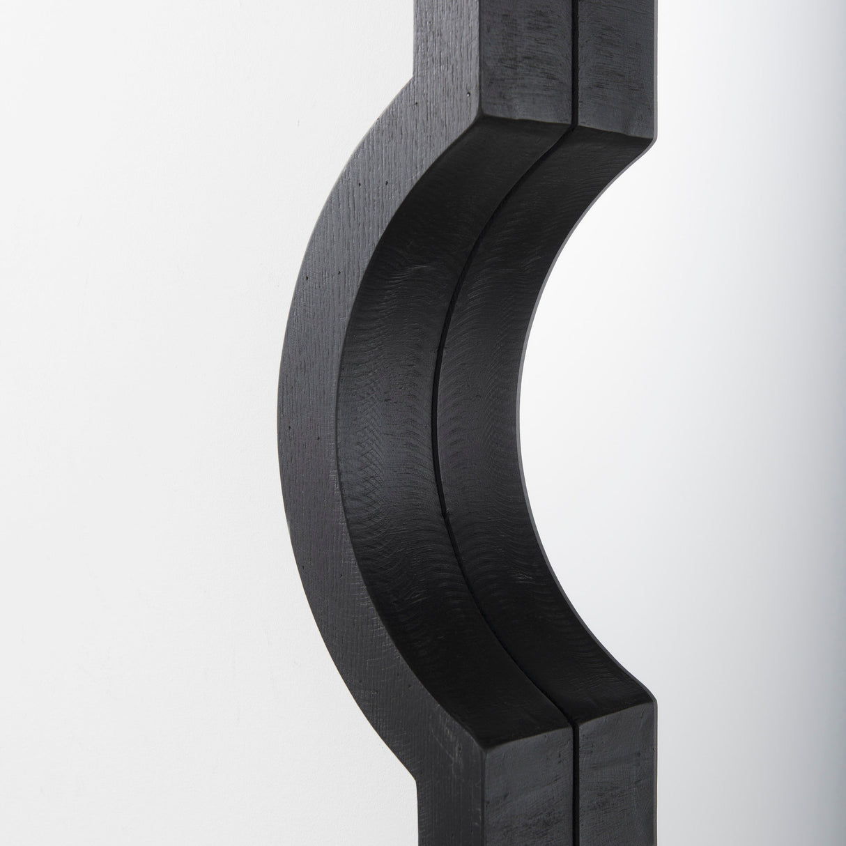 Tamanar 15.0 x 3.0 x 34.1 Black Wood Frame Wall Mirror from Mercana - Luna Furniture